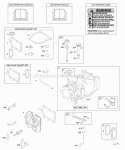 Cylinder Cylinder Head Gasket Set - Engine Gasket Set - Valve Lubrication OperatorS Manual Warning Label Diagram and Parts List for 10S902-0554-B1  Briggs and Stratton Engine